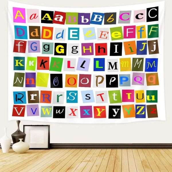 tapestries alphabet letters colorful typography languages principle art wall tapestry for home decor
tapestries alphabet letters colorful typography languages principle art wall tapestry for home decor