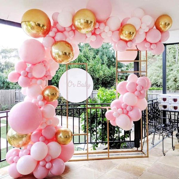 party decoration 124pc pink gold balloon wreath set macarone 4d arch baby 
party decoration 124pc pink gold balloon wreath set macarone 4d arch baby