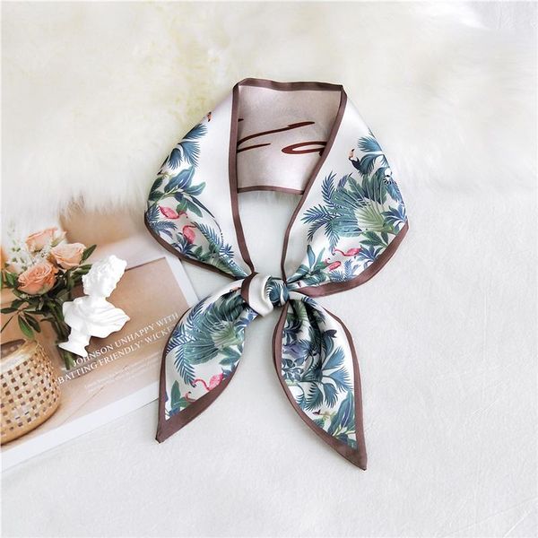 scarves women small silk scarf bandana handle bag ribbons female head flamingo print sharp neckerchief headband 90*10cm, Blue;gray
scarves women small silk scarf bandana handle bag ribbons female head flamingo print sharp neckerchief headband 90*10cm, Blue;gray