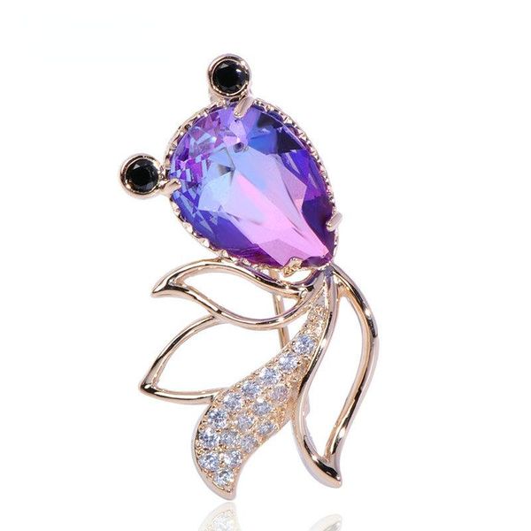 pins, brooches funmor exquisite goldfish shape brooch cubic zircon sweater dress copper animal women girls lapel pins jewelry gift, Gray
pins, brooches funmor exquisite goldfish shape brooch cubic zircon sweater dress copper animal women girls lapel pins jewelry gift, Gray