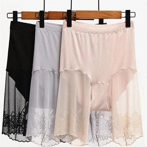 women's shorts plus size s bottom skirt lace anti-wiping thigh safety ladies pants underwear, White;black
women's shorts plus size s bottom skirt lace anti-wiping thigh safety ladies pants underwear, White;black