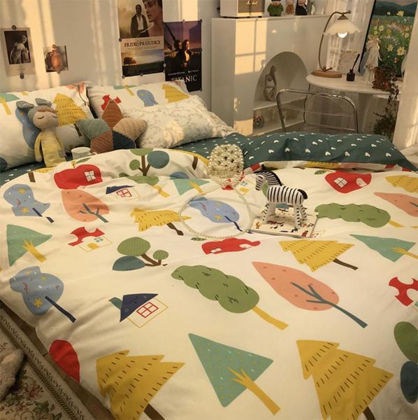 bedding sets cute colorful tree set kid teen adult,lovely design cotton twin full home textile bed sheet pillowcase quilt cover
bedding sets cute colorful tree set kid teen adult,lovely design cotton twin full home textile bed sheet pillowcase quilt cover