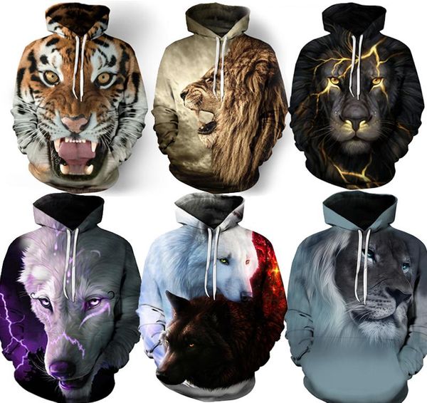 men's hoodies & sweatshirts the classic 3d printing series lion pattern hooded is fashionable and versatile, Black
men's hoodies & sweatshirts the classic 3d printing series lion pattern hooded is fashionable and versatile, Black