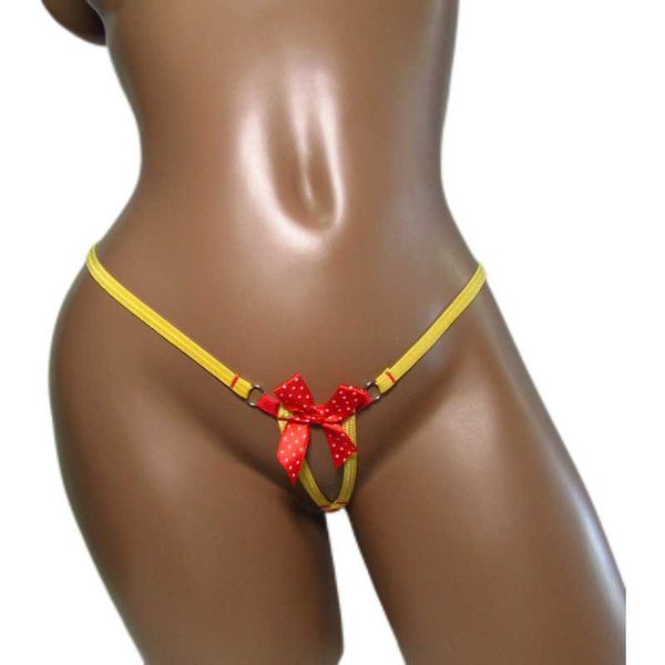 women's panties candycherries women crotchless thong red bow yellow elastic tape g-strings lingerie underwear lady briefs n009, Black;pink
women's panties candycherries women crotchless thong red bow yellow elastic tape g-strings lingerie underwear lady briefs n009, Black;pink