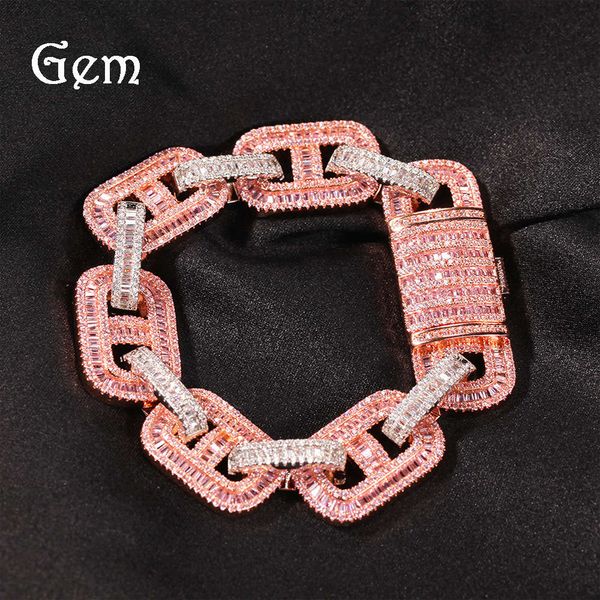 zircon pig nose cuba bracelet 15mm new design ins hip hop men's bracelet, Silver
zircon pig nose cuba bracelet 15mm new design ins hip hop men's bracelet, Silver