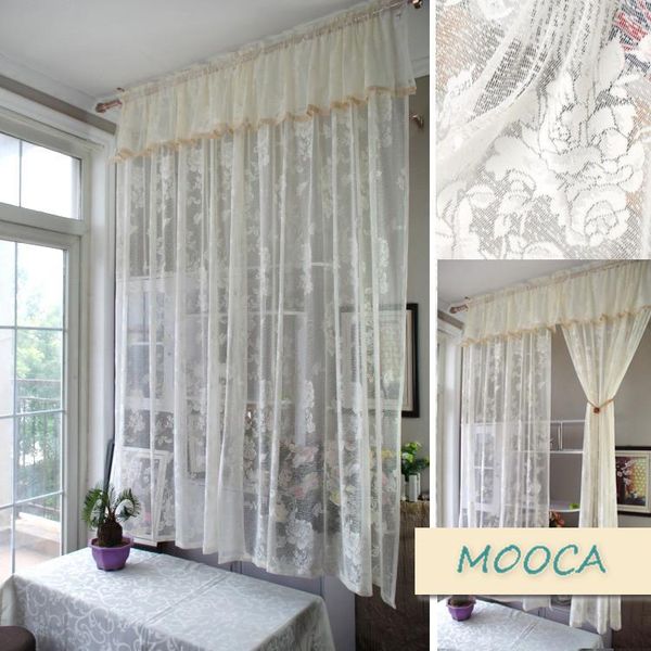 ivory white lace curtain vintage curtain for living room rose flower finished
ivory white lace curtain vintage curtain for living room rose flower finished