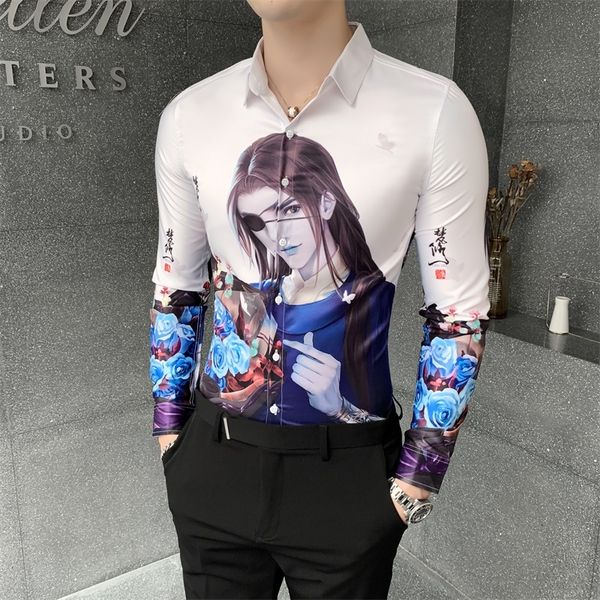 2021 black/white male shirt new fall fashion long sleeve of men men's shirts all game digital printing acae, Black;brown
2021 black/white male shirt new fall fashion long sleeve of men men's shirts all game digital printing acae, Black;brown
