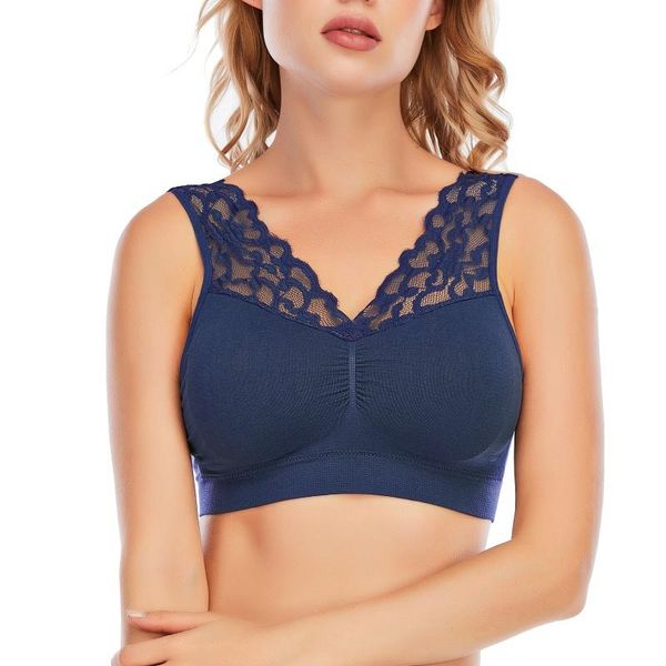 deep v neck lace sports bras women brassiere push up padded underwear seamless comfortable bralette, White;black
deep v neck lace sports bras women brassiere push up padded underwear seamless comfortable bralette, White;black