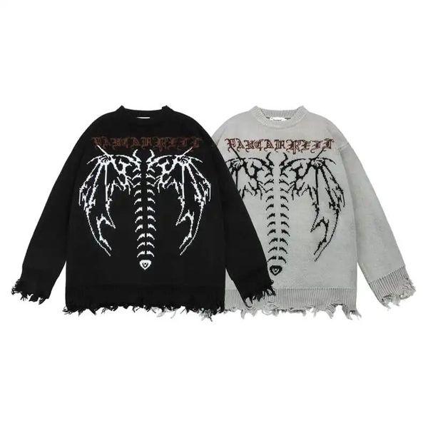 women's sweaters autumn vintage irregular sweater women harajuku black casual jumper loose round neck knitted y2k pullover japanese, White;black
women's sweaters autumn vintage irregular sweater women harajuku black casual jumper loose round neck knitted y2k pullover japanese, White;black