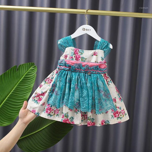 european and american 2021 summer baby sleeveless dress printed flower fairy lace shawl bow tie dresses girl's, Red;yellow
european and american 2021 summer baby sleeveless dress printed flower fairy lace shawl bow tie dresses girl's, Red;yellow