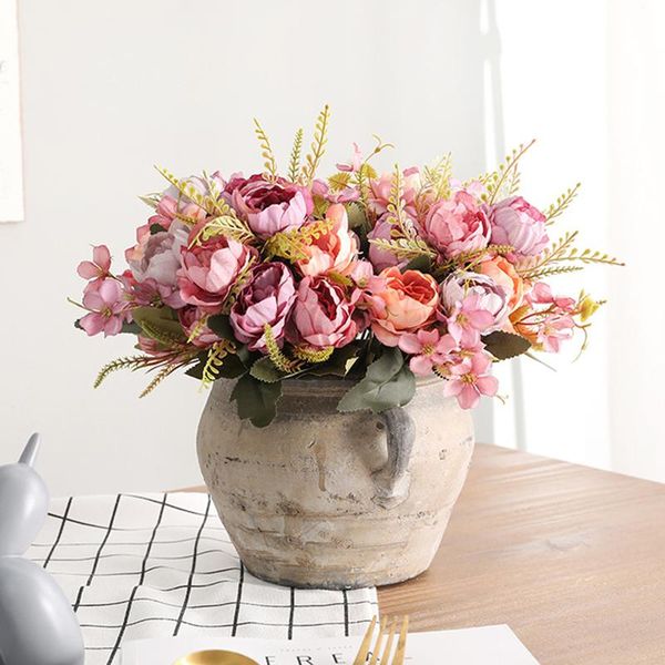 decorative flowers & wreaths 5 head artificial flower european home decoration silk peony rose garden wedding party
decorative flowers & wreaths 5 head artificial flower european home decoration silk peony rose garden wedding party