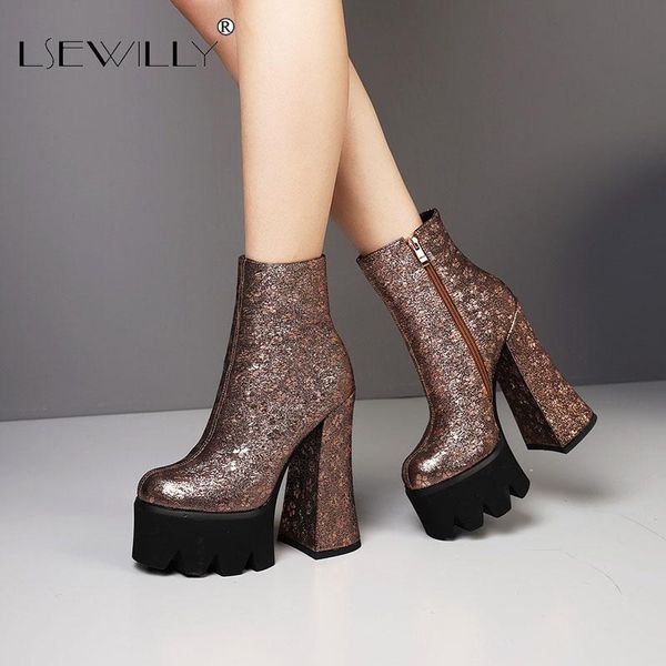 boots lsewilly 2021 women ankle square high heel zipper round toe platform silver ladies motorcycle size 34-43, Black
boots lsewilly 2021 women ankle square high heel zipper round toe platform silver ladies motorcycle size 34-43, Black