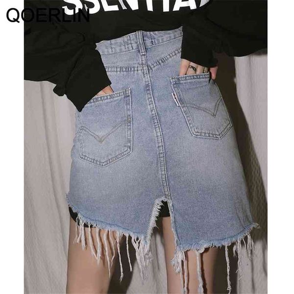 vintage ripped harajuku jeans skirts women summer high waist irregular short mini denim skirt streetwear saia mujer 210601, Black
vintage ripped harajuku jeans skirts women summer high waist irregular short mini denim skirt streetwear saia mujer 210601, Black