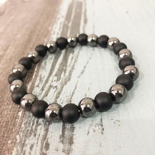tennis 8mm hematite men bracelet classy cool men's wrist stacking beaded stone matte black onyx, Golden;silver
tennis 8mm hematite men bracelet classy cool men's wrist stacking beaded stone matte black onyx, Golden;silver