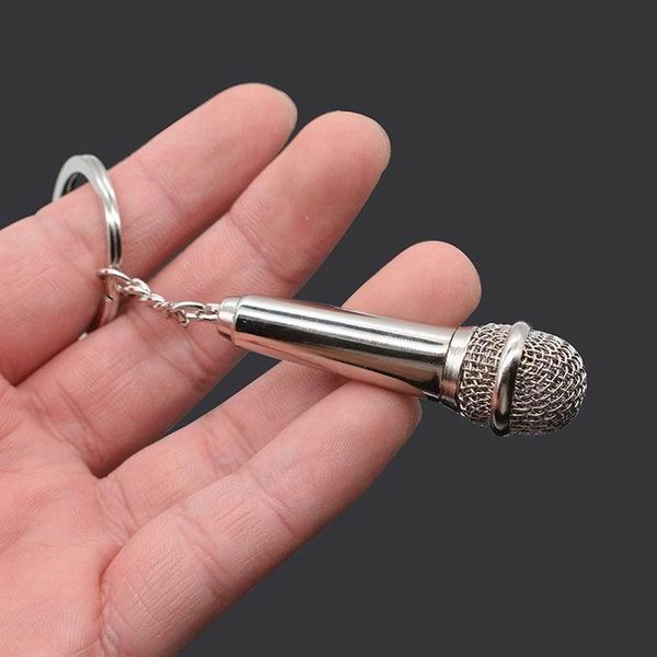 keychains car keychain simulation microphone keyring key chain metal ring creative holder auto accessories, Silver
keychains car keychain simulation microphone keyring key chain metal ring creative holder auto accessories, Silver