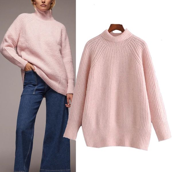 New Pink 2021 Turtleneck Oversized Knitted Women Autumn Winter Long Sleeve Ribbed Trim Cute Sweater Ladies Loose Pullover Peyr TH50, White;black
New Pink 2021 Turtleneck Oversized Knitted Women Autumn Winter Long Sleeve Ribbed Trim Cute Sweater Ladies Loose Pullover Peyr TH50, White;black