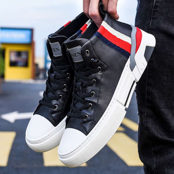 2020 new brand korean high fashion thick soled leisure men's running shoes for men, White;red
2020 new brand korean high fashion thick soled leisure men's running shoes for men, White;red