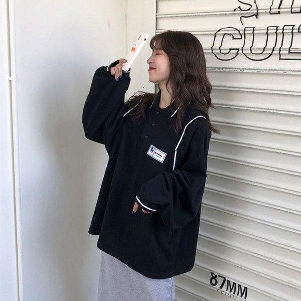 2021 autumn winter printed large version hoodls korean version black autumn winter temperament pullover loose short sweater
2021 autumn winter printed large version hoodls korean version black autumn winter temperament pullover loose short sweater