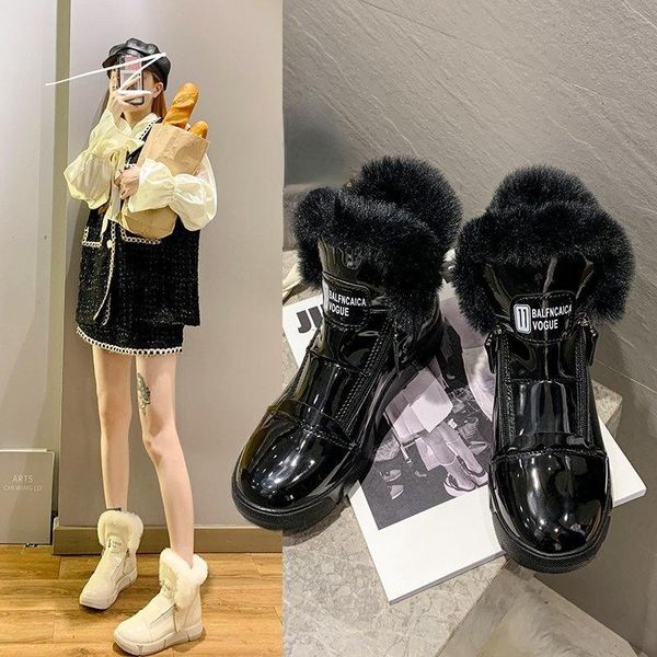 boots fashion snow fur all-in-one short 2022 winter plus velvet flat cotton shoes, Black
boots fashion snow fur all-in-one short 2022 winter plus velvet flat cotton shoes, Black