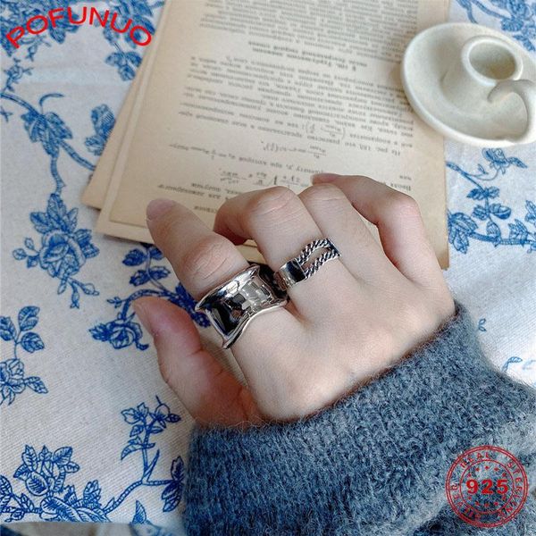 cluster rings pofunuo european geometric minimalist real 925 sterling silver fashion women vintage do old distressed heavy handmade ring, Golden;silver
cluster rings pofunuo european geometric minimalist real 925 sterling silver fashion women vintage do old distressed heavy handmade ring, Golden;silver