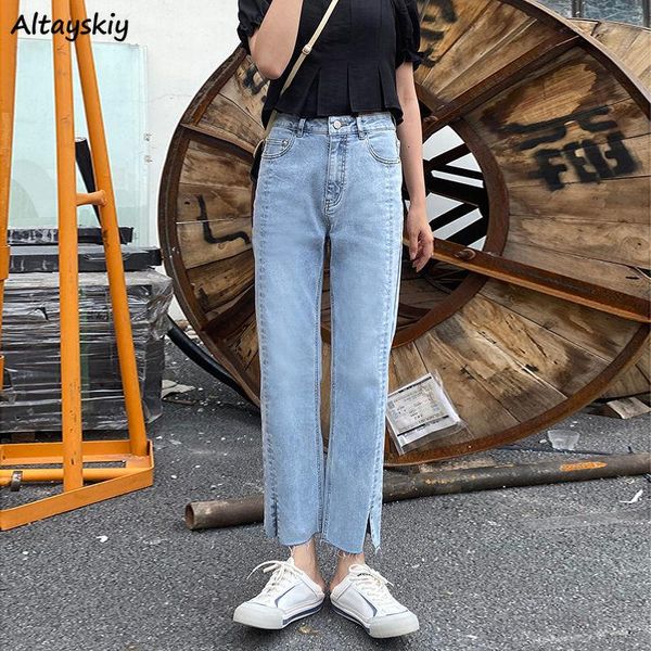 women's jeans split women spring summer retro distressed loose female straight denim trousers all-match casual high waist fashion cozy, Blue
women's jeans split women spring summer retro distressed loose female straight denim trousers all-match casual high waist fashion cozy, Blue