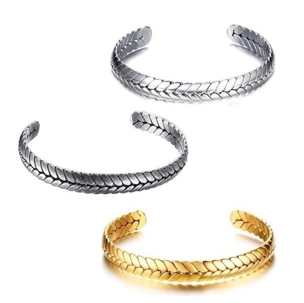 bangle simple and fashionable ladies metal wheat shape open bracelet anniversary gift, Black
bangle simple and fashionable ladies metal wheat shape open bracelet anniversary gift, Black
