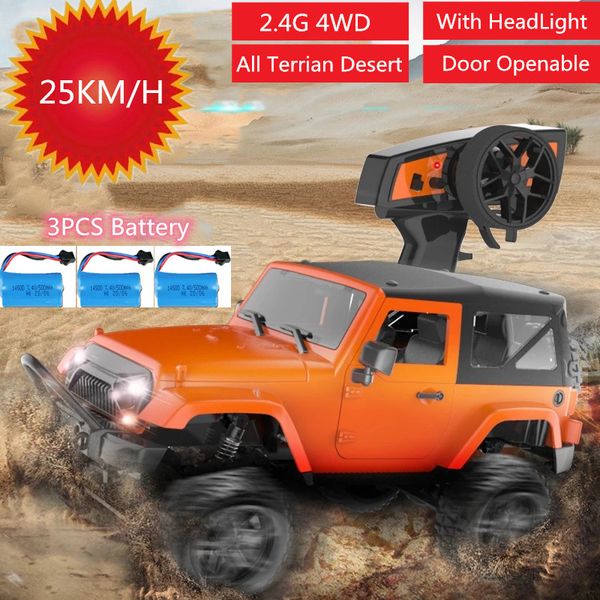 25km/h high speed 2.4g 4wd remote control rc racing car door can open desert truck model with 3pcs battery headlight motor toy
25km/h high speed 2.4g 4wd remote control rc racing car door can open desert truck model with 3pcs battery headlight motor toy