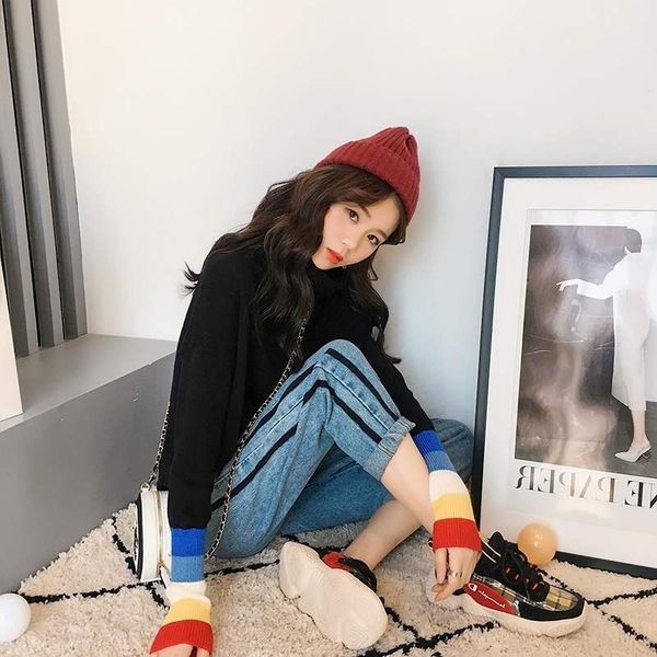 overrated shirt oversized winter knitting commute oversize korean thick neck long sleeve female pullo ynqd, White;black
overrated shirt oversized winter knitting commute oversize korean thick neck long sleeve female pullo ynqd, White;black