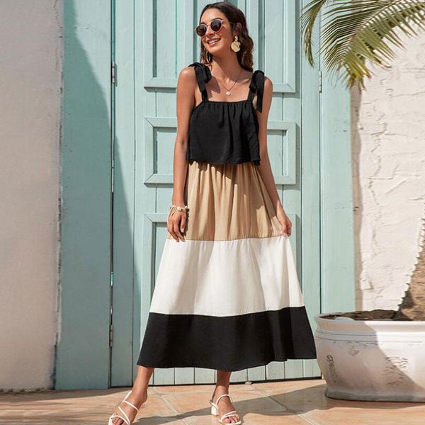 casual dresses 2021 summer elegant long party dress women spaghetti strap maxi backless beach for, Black;gray
casual dresses 2021 summer elegant long party dress women spaghetti strap maxi backless beach for, Black;gray