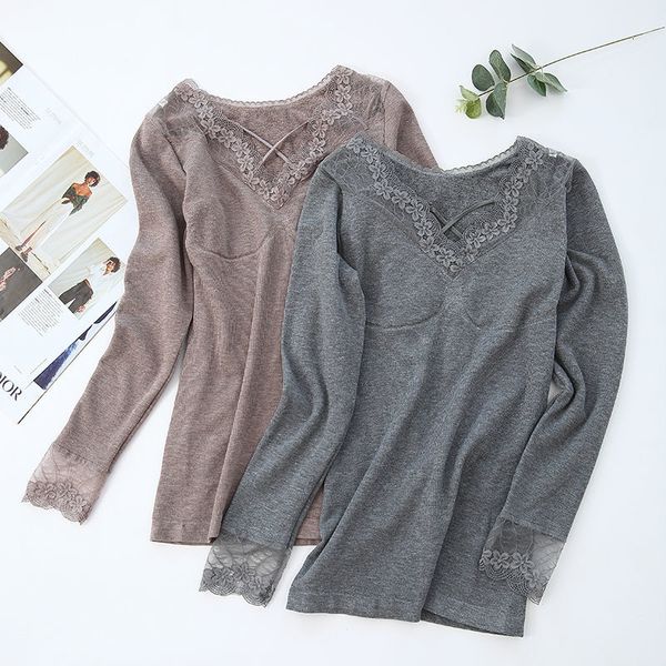 new women 2021 autumn winter lace v-neck floral veet thermal thick shirt female seamless warm underwear ladies slim a397s5yc, Black;pink
new women 2021 autumn winter lace v-neck floral veet thermal thick shirt female seamless warm underwear ladies slim a397s5yc, Black;pink