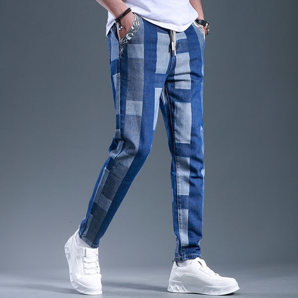 2021 blue men sh fashion jeans drawstring denim korean-style regulate pencil adjustment pants q91c, White;black
2021 blue men sh fashion jeans drawstring denim korean-style regulate pencil adjustment pants q91c, White;black