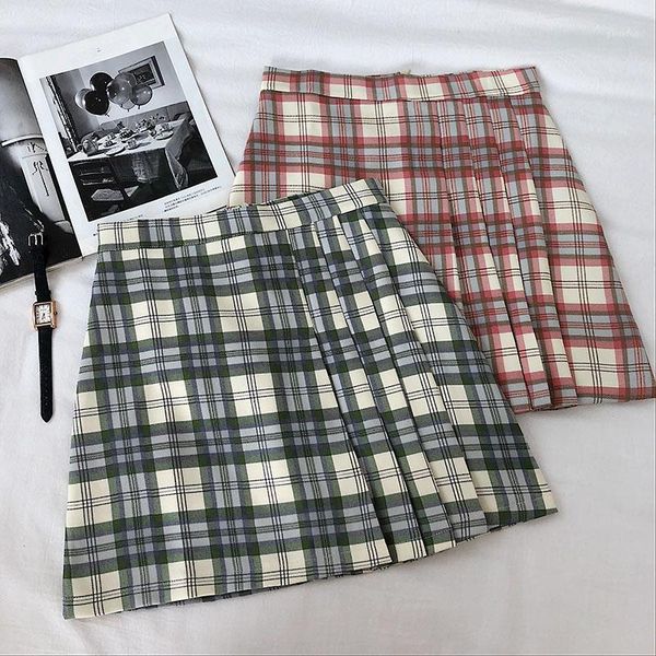 2020 spring summer plaid skirt women high waist pleated skirts casual slim a line korean female short skirt bottoms faldas1, Black
2020 spring summer plaid skirt women high waist pleated skirts casual slim a line korean female short skirt bottoms faldas1, Black