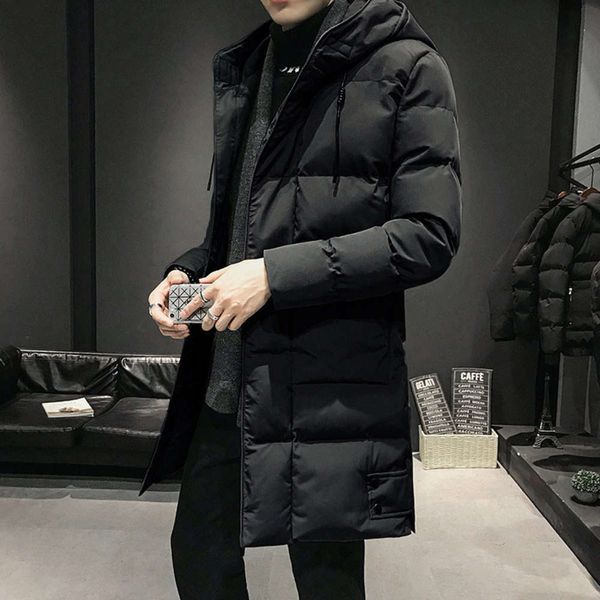 tide brand medium and long men's down thickened 2020 new trend winter coat cotton padded jacket, Black
tide brand medium and long men's down thickened 2020 new trend winter coat cotton padded jacket, Black