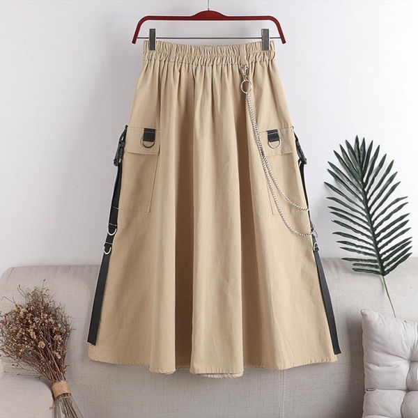 skirts 2021 women summer a-line cotton skirt high waist femme chain decorated faldas jupe saia spring clothes, Black
skirts 2021 women summer a-line cotton skirt high waist femme chain decorated faldas jupe saia spring clothes, Black