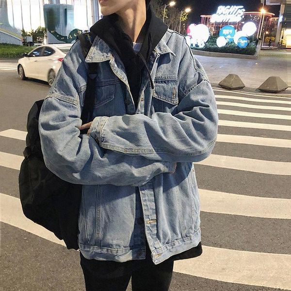 men's jackets spring jean jacket men autumn vintage style denim male loose wash handsome solid color long sleeve high street top, Black;brown
men's jackets spring jean jacket men autumn vintage style denim male loose wash handsome solid color long sleeve high street top, Black;brown