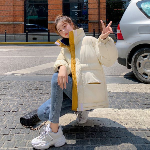 2021 new women's cotton cape, long sleeve winter clothes, color matching, korean style kjbl, Black
2021 new women's cotton cape, long sleeve winter clothes, color matching, korean style kjbl, Black