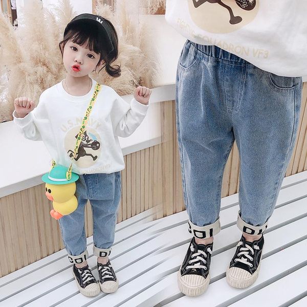 jeans ins baby girls 0-5 years old cotton washed kids jacquard thread trouser corner for girl wild leisure, Blue
jeans ins baby girls 0-5 years old cotton washed kids jacquard thread trouser corner for girl wild leisure, Blue
