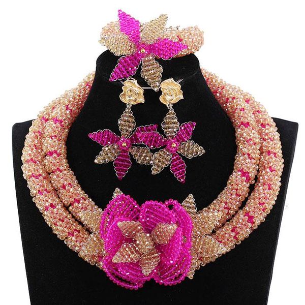 earrings & necklace yellow nigerian beads set mix lilac african inspired jewelry big blossom flower brooch pendant qw361, Silver
earrings & necklace yellow nigerian beads set mix lilac african inspired jewelry big blossom flower brooch pendant qw361, Silver