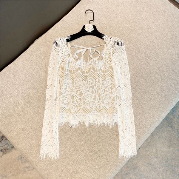 2021 Spring New Arrival Solid Color Long Neck Square Ribbon Edge Vintage Woman Fashion Shirt Tkm1, White
2021 Spring New Arrival Solid Color Long Neck Square Ribbon Edge Vintage Woman Fashion Shirt Tkm1, White