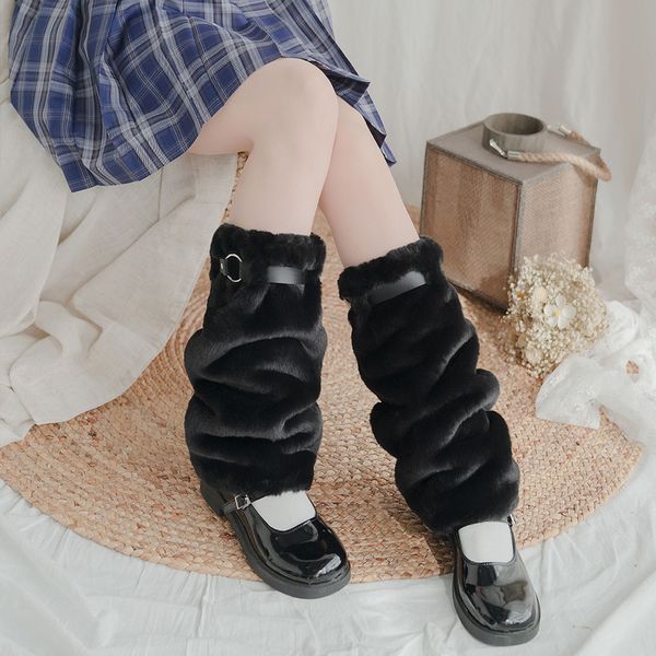 college wind winter warm thickened leg cover cute and comfortable plush fur jk tube stockings harajuku style pile pile socks, Red;black
college wind winter warm thickened leg cover cute and comfortable plush fur jk tube stockings harajuku style pile pile socks, Red;black