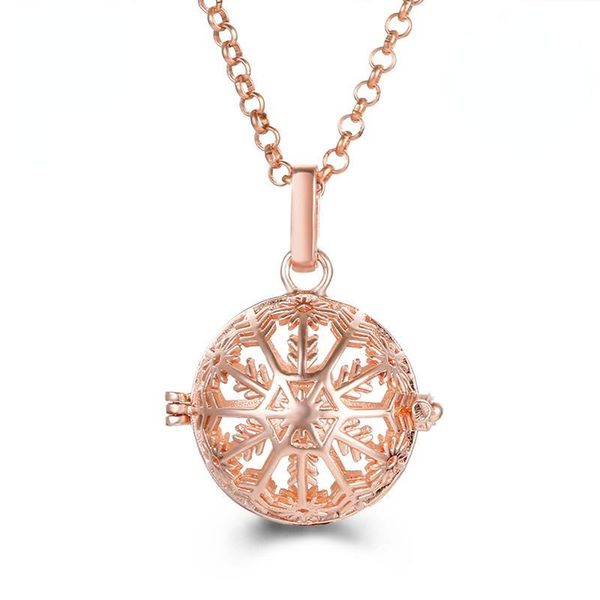 pendant necklaces hollow out snowflake locket necklace for pregnancy angel ball prenatal education aroma essential oil diffuser, Silver
pendant necklaces hollow out snowflake locket necklace for pregnancy angel ball prenatal education aroma essential oil diffuser, Silver