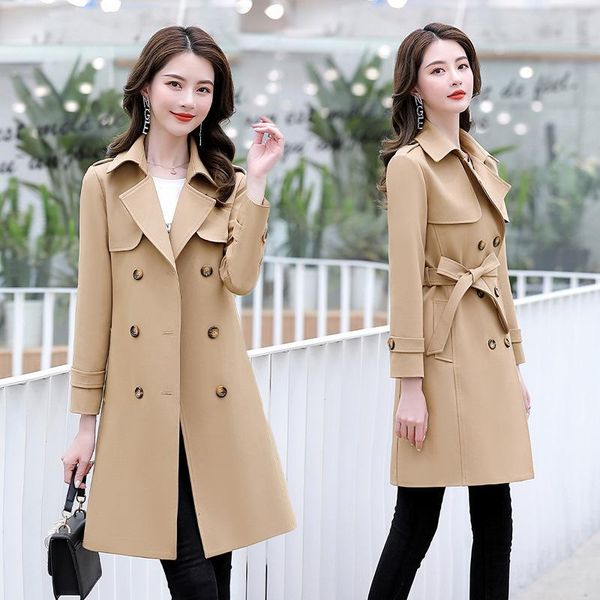 women's trench coats windbreaker medium and long style spring autumn 2021 korean double breasted slim fit versatile foreign, Tan;black
women's trench coats windbreaker medium and long style spring autumn 2021 korean double breasted slim fit versatile foreign, Tan;black