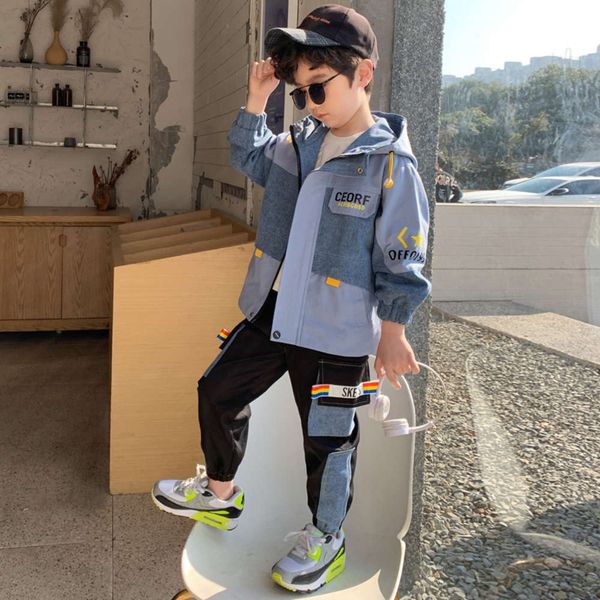 new suit 2021 clothing foreign style boys' spring and autumn korean edition zhongda children's handsome denim, White
new suit 2021 clothing foreign style boys' spring and autumn korean edition zhongda children's handsome denim, White