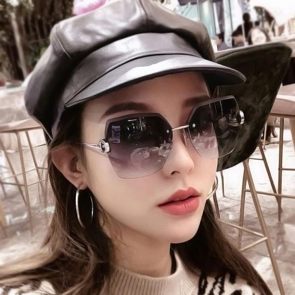 sunglasses rimless square for women metal gradient lens sun glasses female accessories summer 2021 brand designer trendy eyewear, White;black
sunglasses rimless square for women metal gradient lens sun glasses female accessories summer 2021 brand designer trendy eyewear, White;black
