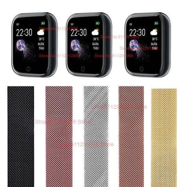 watch bands magnetic loop strap for i5 band smartwatch quick release metal bracelet wristband correa accessories, Black;brown
watch bands magnetic loop strap for i5 band smartwatch quick release metal bracelet wristband correa accessories, Black;brown