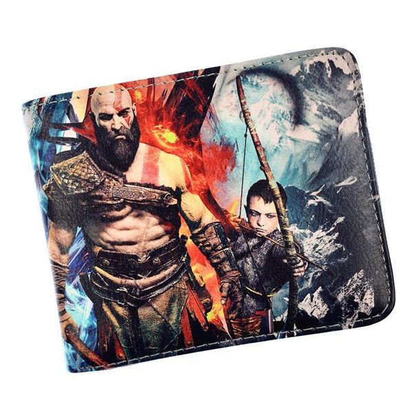 arrival game god of war 4 kratos wallet mens pu leather short purse credit card holder with pocket, Red;black
arrival game god of war 4 kratos wallet mens pu leather short purse credit card holder with pocket, Red;black