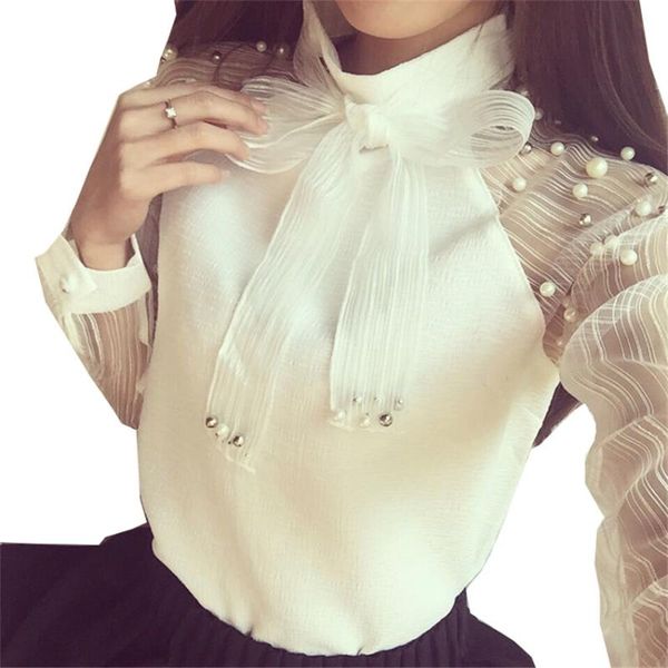 women's blouses & shirts 2021 fashion spring plus size white women chiffon slim bow tie pearl summer lady blusas basic briefwz301
women's blouses & shirts 2021 fashion spring plus size white women chiffon slim bow tie pearl summer lady blusas basic briefwz301