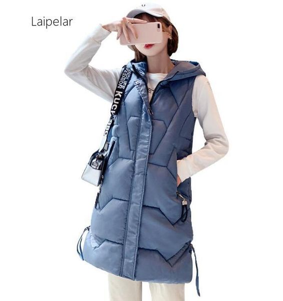 women's vests laipelar 2021 autumn winter vest women waistcoat female sleeveless jacket hooded warm long coat colete feminino, Black;white
women's vests laipelar 2021 autumn winter vest women waistcoat female sleeveless jacket hooded warm long coat colete feminino, Black;white