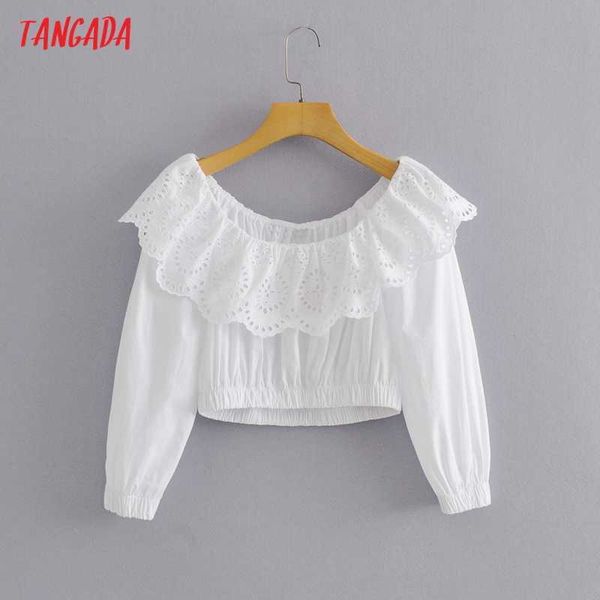 tangada women retro embroidery statement collar shirt off shoulder chic female short blouse shirt 3c10 210609, White
tangada women retro embroidery statement collar shirt off shoulder chic female short blouse shirt 3c10 210609, White