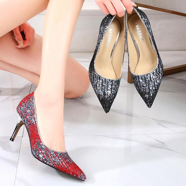 dress shoes pumps pointed sequined women wedding fashion comfortable kitten heels large-size 46 female 2021 tacones mujer, Black
dress shoes pumps pointed sequined women wedding fashion comfortable kitten heels large-size 46 female 2021 tacones mujer, Black